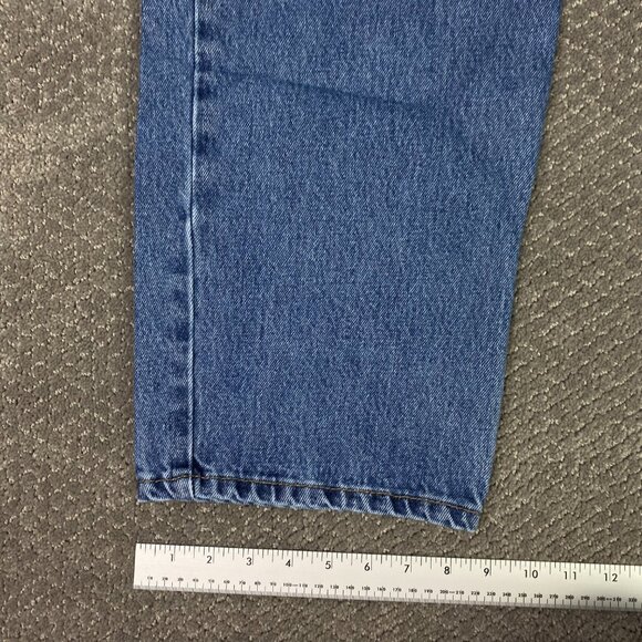 Levi's 505 Regular Fit Straight Leg Jeans Men's 40 x 32 Blue Cotton - Picture 11 of 13